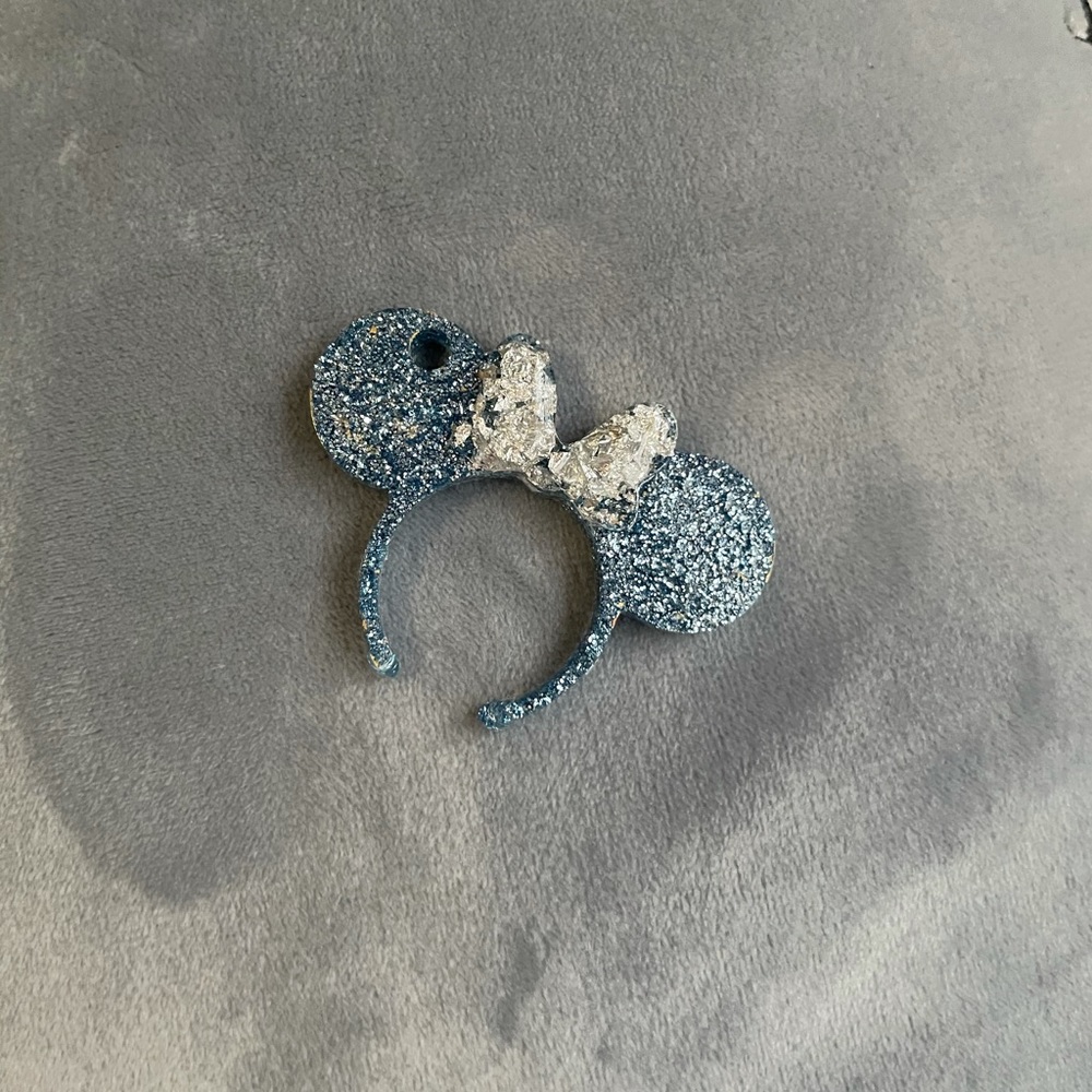 Handmade Cinderella Inspired Minnie Ears Keychain
